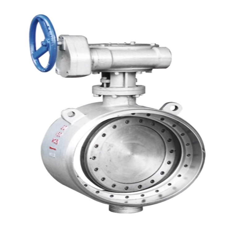 D363H Butt welding type triple eccentric hard seal butterfly valve