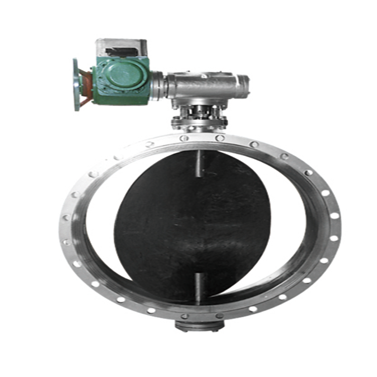 D941W API GB Electric flange type ventilation butterfly valve