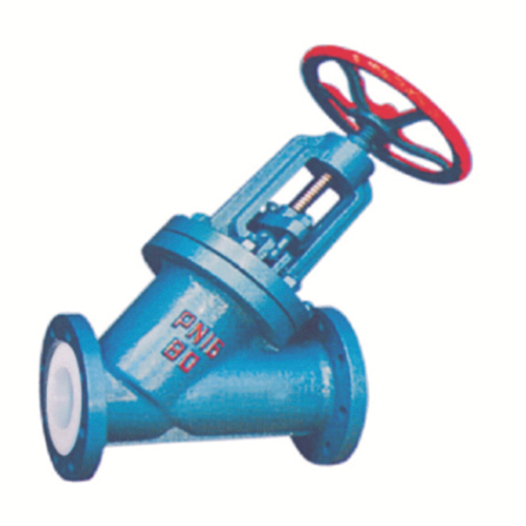 J45F4-F46 Soft seal fluorine lined direct flow globe valve