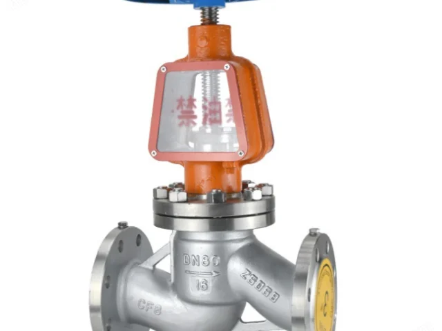 Oxygen explosion-proof wall brass shut-off valve